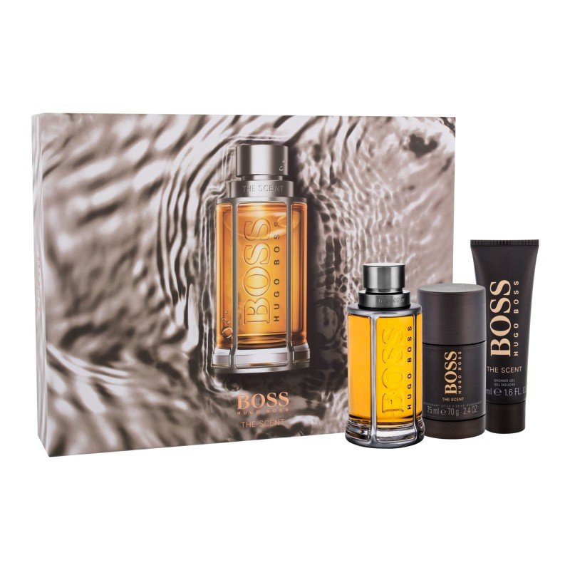 Hugo Boss Boss The Scent  Edt 100Ml + 50Ml Shower Gel  + 75Ml Deo Stick 100Ml    For Man (Eau De Toilette)