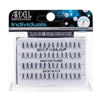 Ardell Individuals Duralash Knotted Flares  56Pc Short Black   For Woman (False Eyelashes)