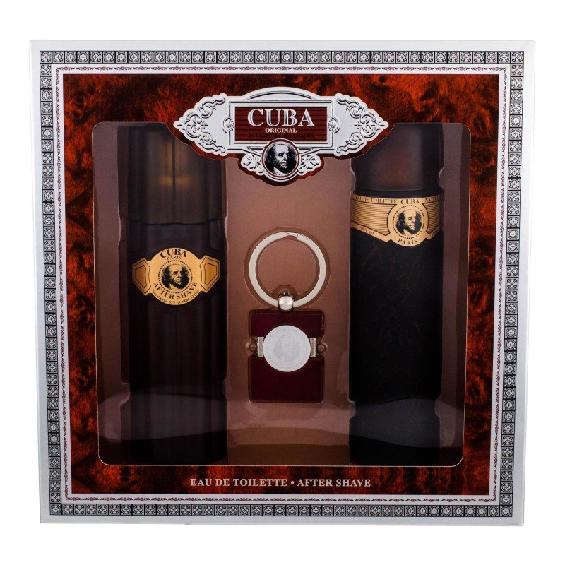 Cuba Gold  Edt 100Ml + 100Ml Aftershave Lotion + Key Ring 100Ml    For Man (Eau De Toilette)