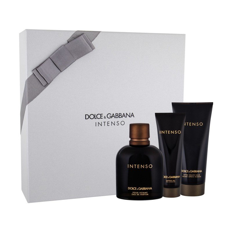 Dolce&Gabbana Pour Homme Intenso 125Ml   Edp 125 Ml + Aftershave Balm 100 Ml + Shower Gel 50 Ml    For Man 