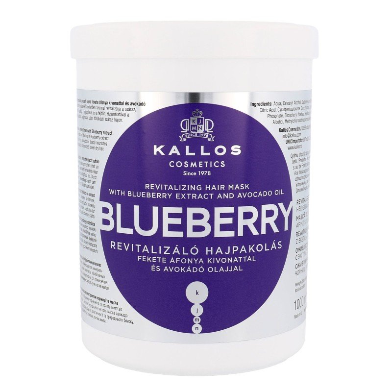Kallos Cosmetics Blueberry   1000Ml    For Woman (Hair Mask)