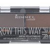 Rimmel London Brow This Way   2,4G 002 Medium Brown   For Woman (Set And Pallette For Eyebrows)