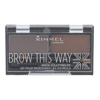 Rimmel London Brow This Way   2,4G 002 Medium Brown   For Woman (Set And Pallette For Eyebrows)