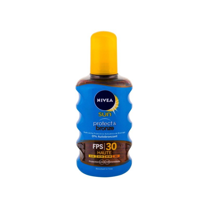Nivea Sun Protect & Bronze Oil Spray 200Ml Spf30 Unisex (Sun Body Lotion) Nivea Sun Protect & Bronze Oil Spray 200Ml Spf30 Unisex (Sun Body Lotion)