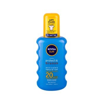 Nivea Sun Protect & Bronze Sun Spray  200Ml   Spf20 Unisex (Sun Body Lotion)