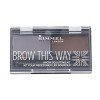 Rimmel London Brow This Way   2,4G 003 Dark Brown   For Woman (Set And Pallette For Eyebrows)