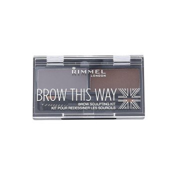 Rimmel London Brow This Way   2,4G 003 Dark Brown   For Woman (Set And Pallette For Eyebrows)