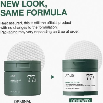 Anua Heartleaf 70Pc Clear Pad   (Cleansing Wipes) Unisex  