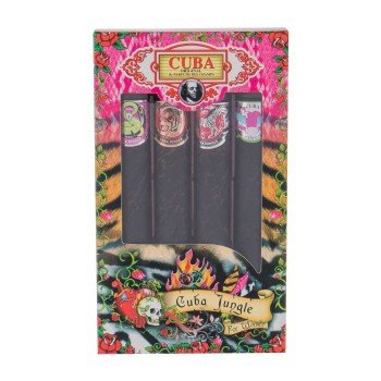 Cuba Jungle  Edp Tiger 35 Ml + Edp Snake 35 Ml + Edp Zebra 35 Ml + Edp Heartbreaker 35 Ml 35Ml    For Woman (Eau De Parfum)