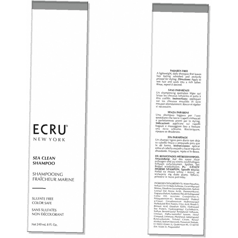 Ecru Sea Clean Shampoo 240Ml    (Shampoo) Unisex  
