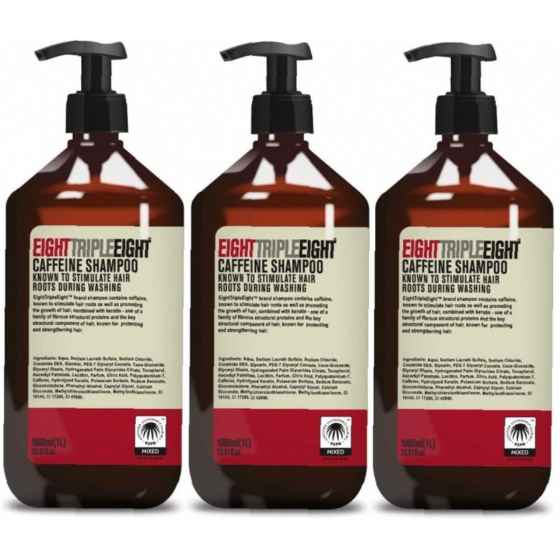 Eight Triple Eight Caffeine 1000Ml Shampoo   (Shampoo) Unisex  