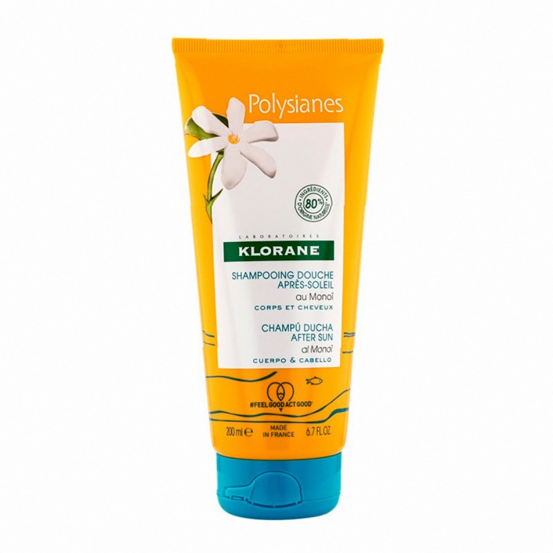 Klorane Polysianes 200Ml After-Sun Shower Shampoo   (Shower Gel) For Women  