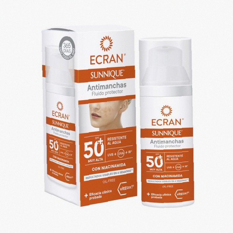 Ecran Sunnique 50Ml Anti-Dark Spots Protective Fluid  Spf50+ (Face Sun Care) Unisex  
