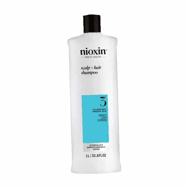 Nioxin System 3 1000Ml Scalp + Hair Shampoo   (Shampoo) For Women  