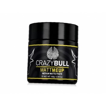 Crazy Bull Mattmeup 100G Medium Matte Paste   (Hair Cream) For Men  
