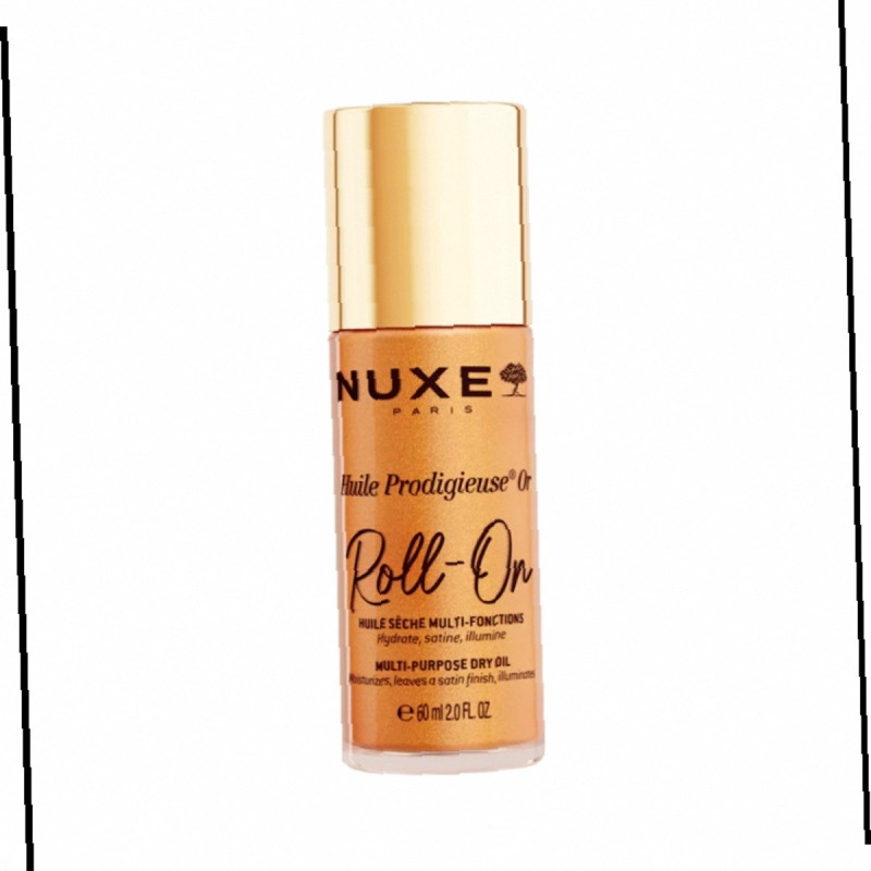 Nuxe Huile Prodigieuse 60Ml Or Rollerball Multi-Purpose Shimmering Dry Oil (Body Oil) For Women  