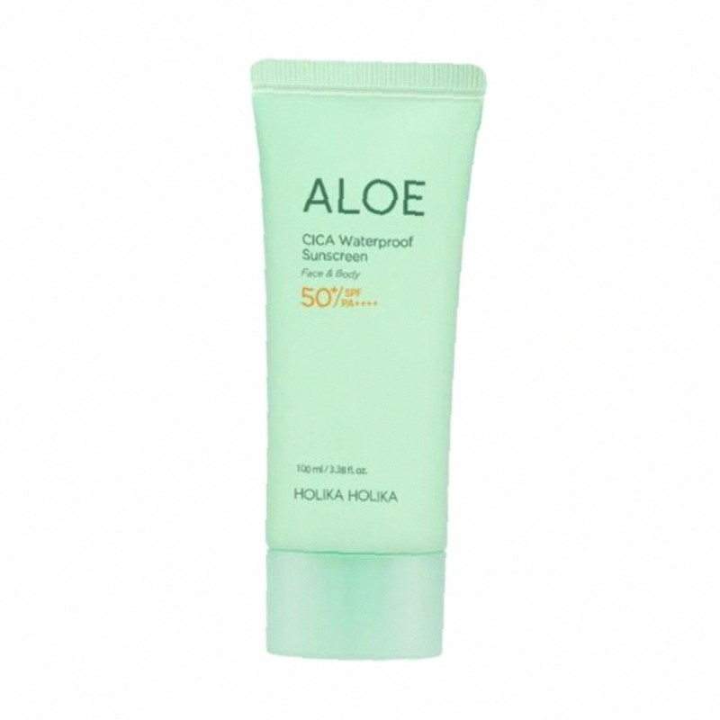 Holika Holika Aloe 100Ml Cica Waterproof Sunscreen  Spf50+ (Face Sun Care) Unisex  