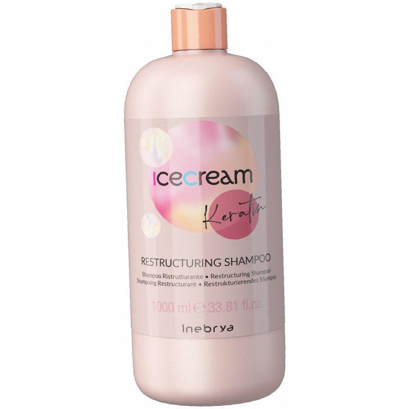 Inebrya Ice Cream Keratin 1000Ml Restructuring Shampoo (Shampoo) Unisex Inebrya Ice Cream Keratin 1000Ml Restructuring Shampoo (Shampoo) Unisex