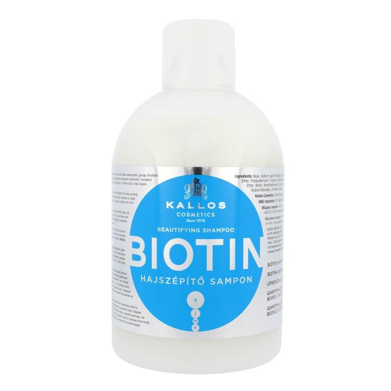 Kallos Cosmetics Biotin   1000Ml    For Woman (Shampoo)