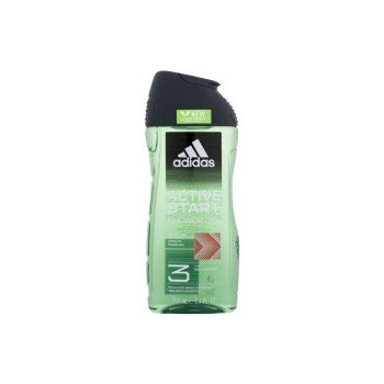 Adidas Active Start Shower Gel 3-In-1 250Ml  For Man  (Shower Gel) New Cleaner Formula 