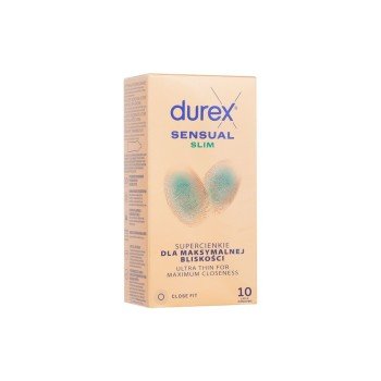 Durex Sensual 10Pc Slim   (Condoms) For Men  