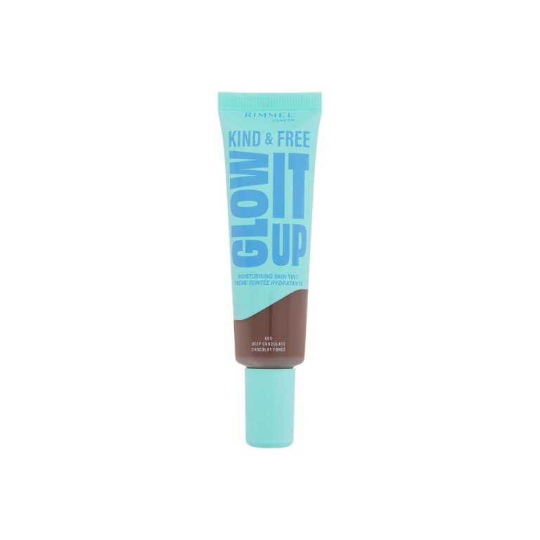 Rimmel London Kind & Free 30Ml Glow It Up Moisturising Skin Tint   (Makeup) For Women  605 Deep Chocolate