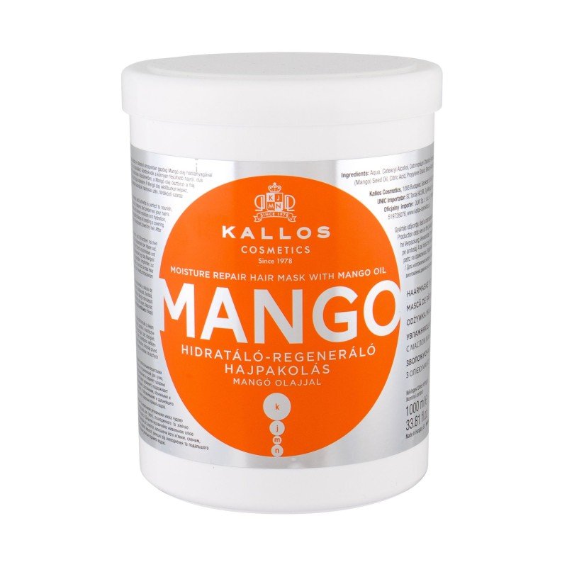 Kallos Cosmetics Mango 1000Ml For Woman (Hair Mask) Kallos Cosmetics Mango 1000Ml For Woman (Hair Mask)