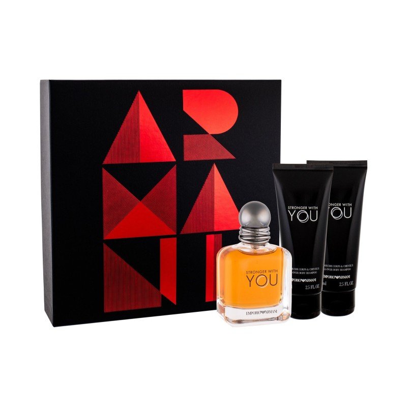Giorgio Armani Emporio Armani Stronger With You 50Ml Edt 50 Ml + Shower Gel 2X 75 Ml  For Man (Eau De Toilette)