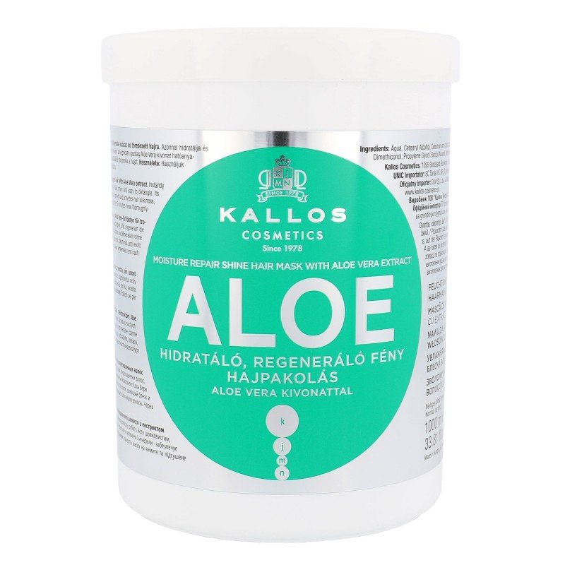 Kallos Cosmetics Aloe Vera   1000Ml    For Woman (Hair Mask)