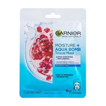 Garnier Skin Naturals Moisture + Aqua Bomb  1Pc    For Woman (Face Mask)