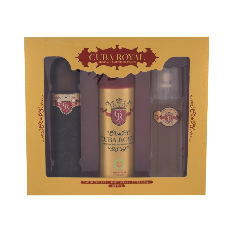 Cuba Royal 100Ml   Edt 100 Ml + Deodorant 200 Ml + Aftershave Water 100 Ml Aftershave Water 5900000101  For Men(Eau De Toilette)