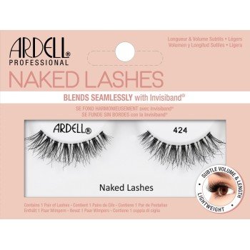 Ardell Naked Lashes 424  1Pc Black   For Woman (False Eyelashes)