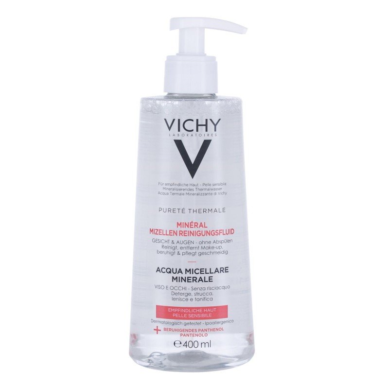 Vichy Purete Thermale Mineral Water For Sensitive Skin  400Ml    For Woman (Micellar Water)