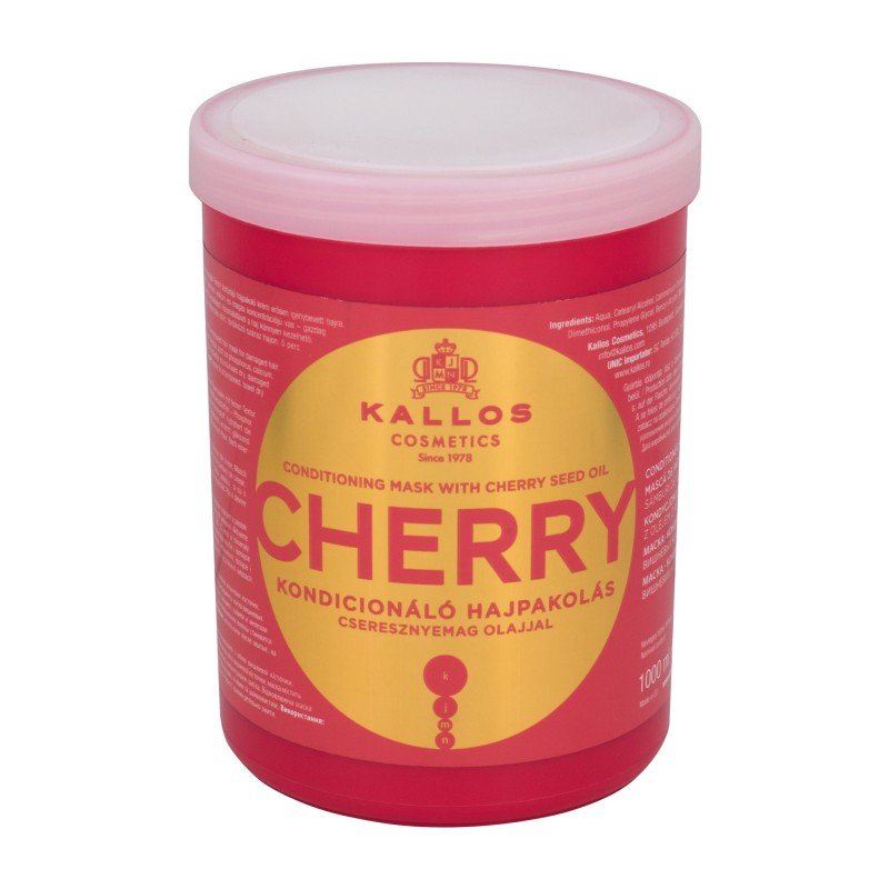 Kallos Cosmetics Cherry 1000Ml For Woman (Hair Mask) Kallos Cosmetics Cherry 1000Ml For Woman (Hair Mask)