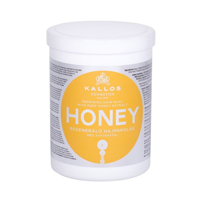Kallos Cosmetics Honey   1000Ml    For Woman (Hair Mask)