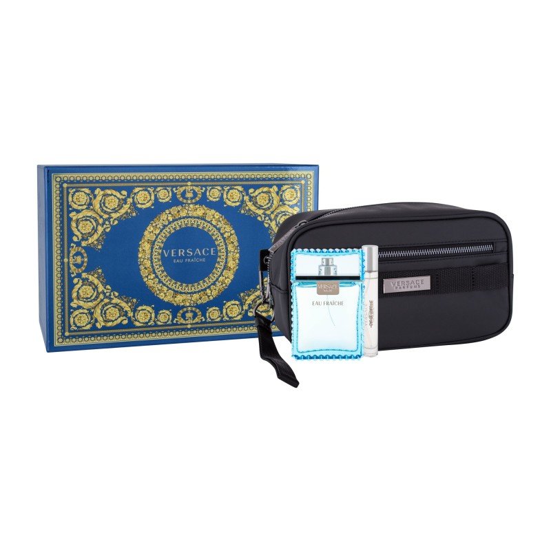 Versace Man Eau Fraiche Edt 100 Ml + Edt 10 Ml + Cosmetic Bag 100Ml For Man (Eau De Toilette) Versace Man Eau Fraiche Edt 100 Ml + Edt 10 Ml + Cosmetic Bag 100Ml For Man (Eau De Toilette)
