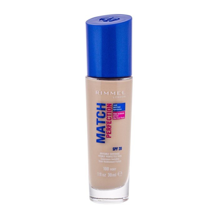Rimmel London Match Perfection Spf20  30Ml 100 Ivory   For Woman (Makeup)