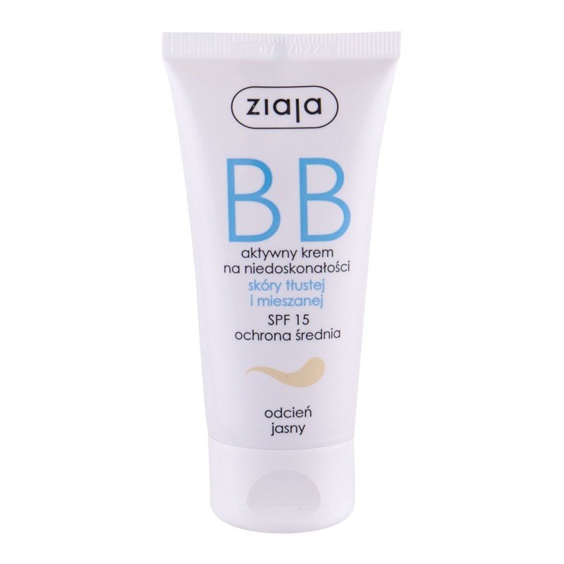 Ziaja Bb Cream Oily And Mixed Skin 50Ml Light Spf15 For Woman (Bb Cream) Ziaja Bb Cream Oily And Mixed Skin 50Ml Light Spf15 For Woman (Bb Cream)
