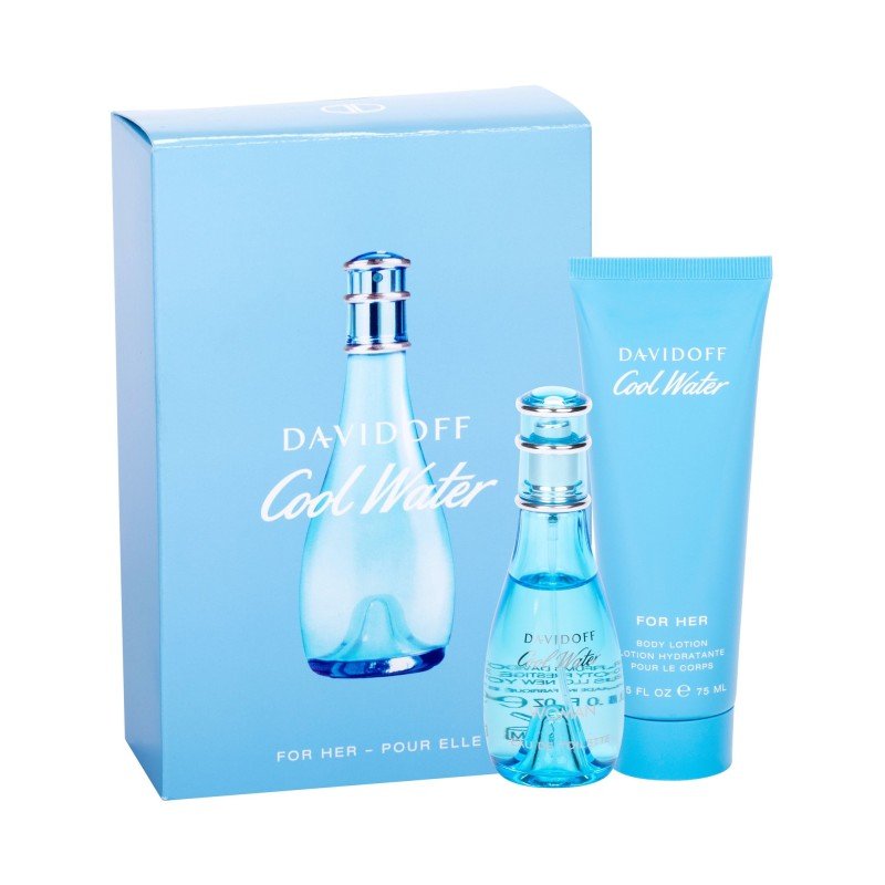 Davidoff Cool Water Edt 30 Ml +Body Lotion 75 Ml 30Ml For Woman (Eau De Toilette) Davidoff Cool Water Edt 30 Ml +Body Lotion 75 Ml 30Ml For Woman (Eau De Toilette)