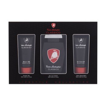 Lamborghini Classico  Edt 125 Ml + Shower Gel 100 Ml + Aftershave Balm 100 Ml 125Ml    For Man (Eau De Toilette)