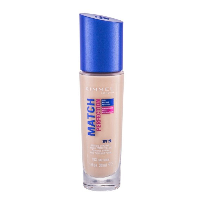Rimmel London Match Perfection Spf20  30Ml 103 True Ivory   For Woman (Makeup)