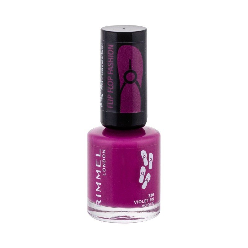 Rimmel London 60 Seconds Flip Flop  8Ml 336 Violet En Vogue   For Woman (Nail Polish)