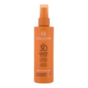 Collistar Smart Sun Protection Tanning Moisturizing Milk Spray  200Ml   Spf30 Unisex (Sun Body Lotion)