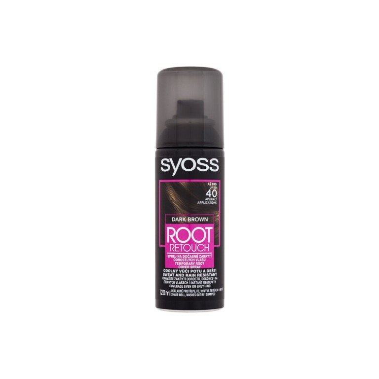 Syoss Root Retoucher Temporary Root Cover Spray 120Ml  For Woman  (Hair Color)  Dark Brown