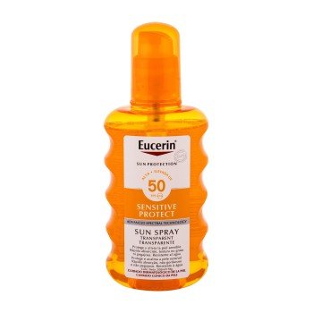 Eucerin Sun Sensitive Protect Sun Spray Transparent  200Ml   Spf50 Unisex (Sun Body Lotion)