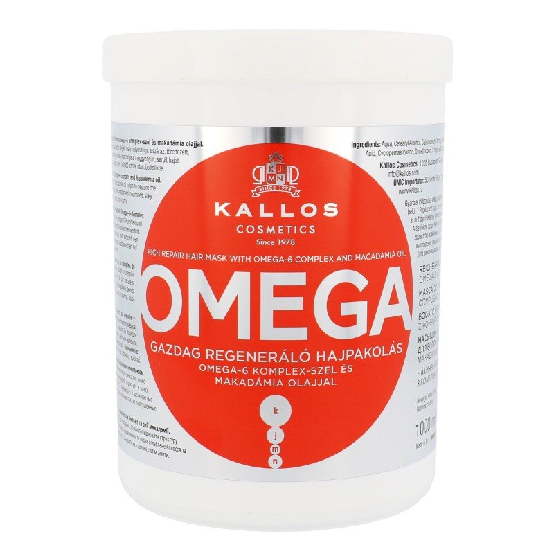 Kallos Cosmetics Omega   1000Ml    For Woman (Hair Mask)