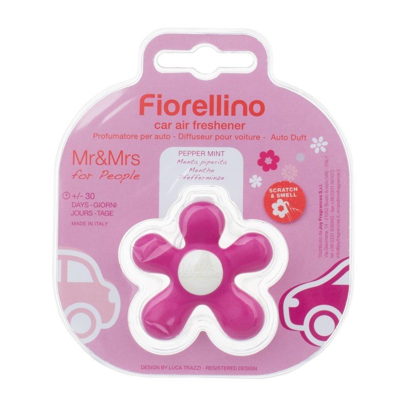 Mr&Mrs Fragrance Fiorellino   1Pc   Pepper Mint Unisex (Car Air Freshener)