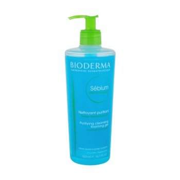 Bioderma Sébium Gel Moussant  500Ml   With Pump For Woman (Cleansing Gel)