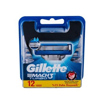 Gillette Mach3 Turbo  12Pc    For Man (Replacement Blade)