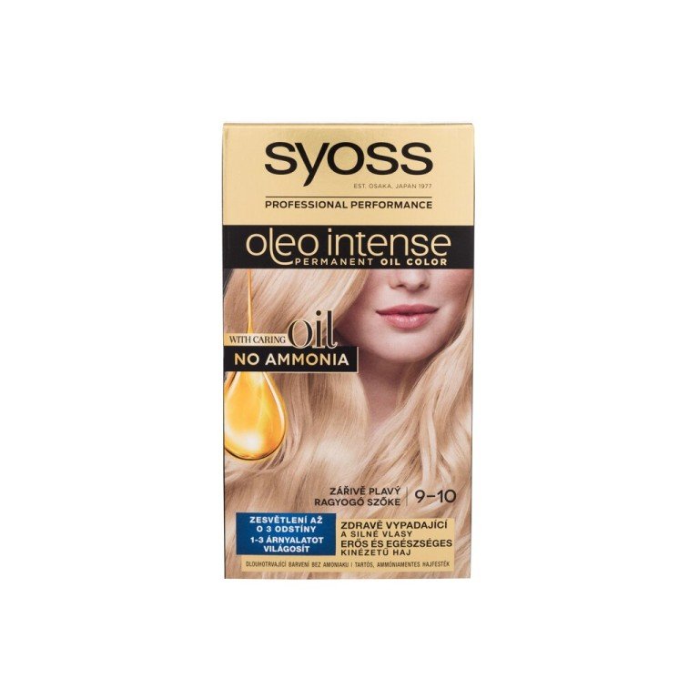 Syoss Oleo Intense Permanent Oil Color 50Ml For Woman (Hair Color) 9-10 Bright Blond Syoss Oleo Intense Permanent Oil Color 50Ml For Woman (Hair Color) 9-10 Bright Blond